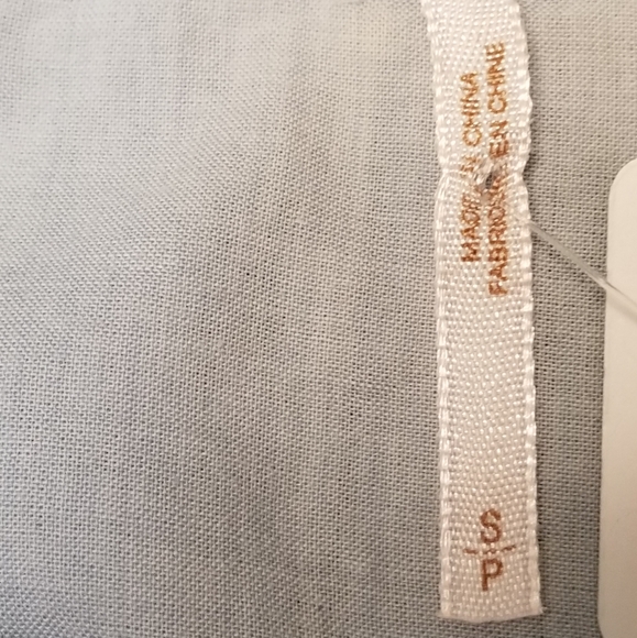 Free People Cotton Chambray LS Shirt, size Small - Picture 9 of 10